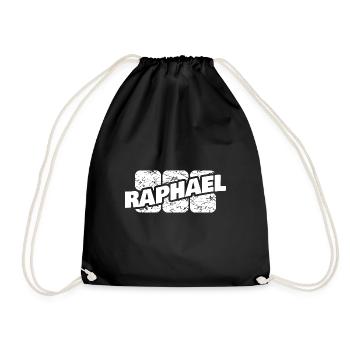 Gift for Raphael - Drawstring Bag - black - Front