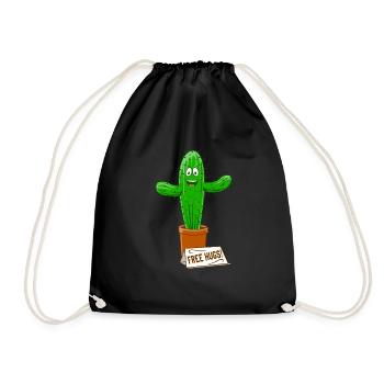 Hugs gratuit Cactus - Sac de sport léger - noir - Devant