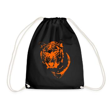 tigre - Sac de sport léger - noir - Devant