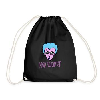 Mad scientist gift idea - Drawstring Bag - black - Front