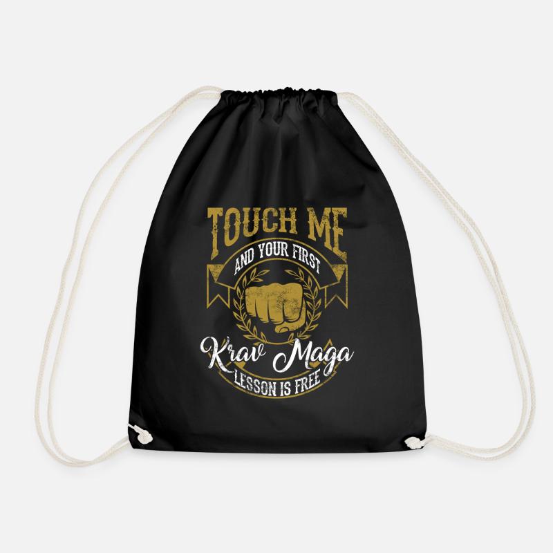 krav maga - Turnbeutel - Schwarz