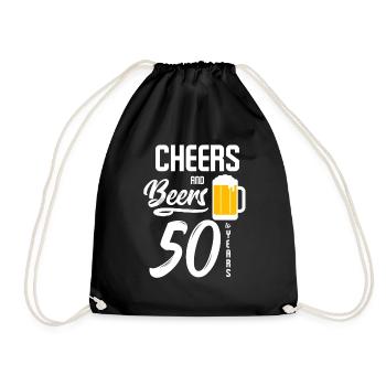 Bière anniversaire - Sac de sport léger - noir - Devant