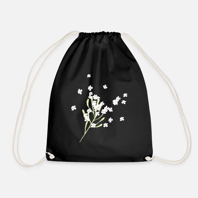 Blume bluhen - Turnbeutel - Schwarz