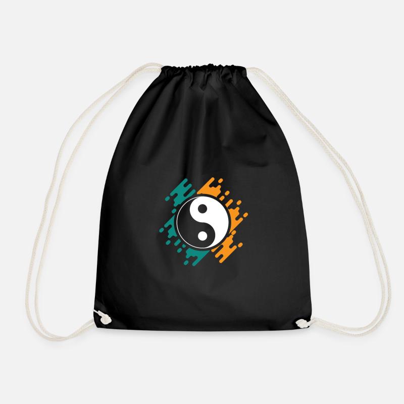 Yin yang - Turnbeutel - Schwarz