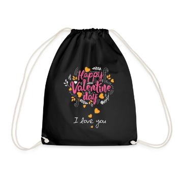 je t'aime 6 - Sac de sport léger - noir - Devant