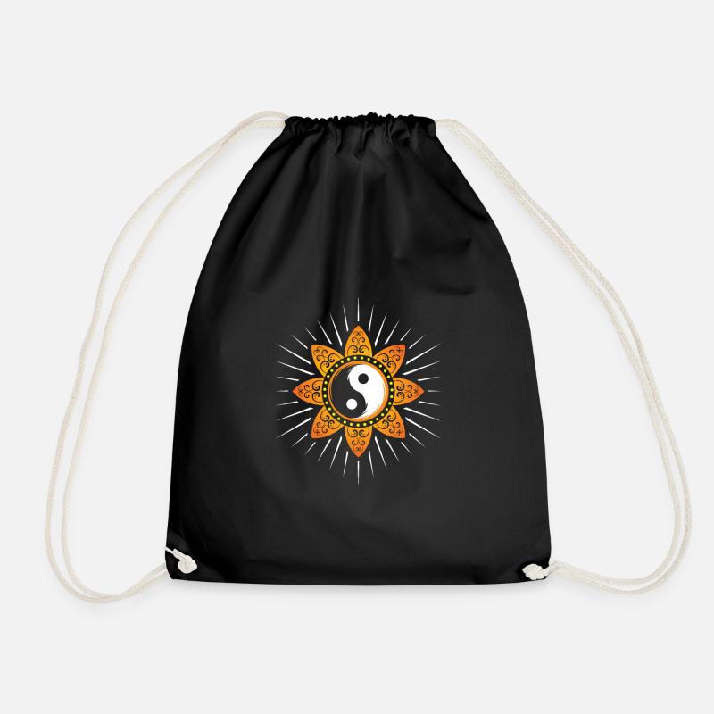 Yin yang - Turnbeutel - Schwarz