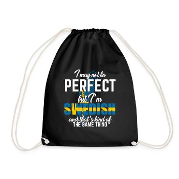 Suède - Sac de sport léger - noir - Devant