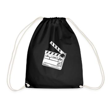 Filmklappe - Turnbeutel - Schwarz - Vorne