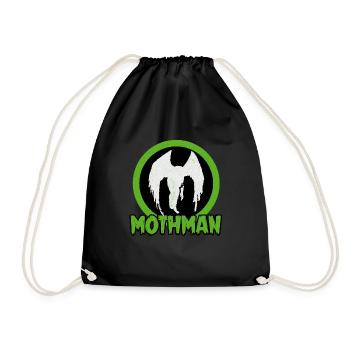 Mothman Legendary Monster Cryptid Animal Gift - Drawstring Bag - black - Front