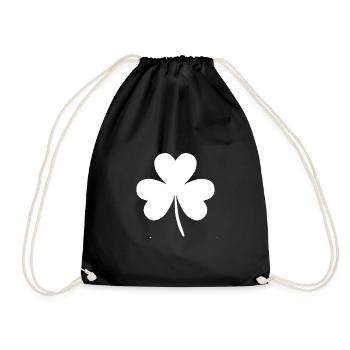 cloverleaf - Drawstring Bag - black - Front