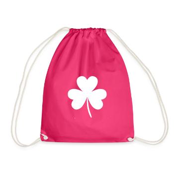 kleeblatt - Turnbeutel - Fuchsia - Vorne