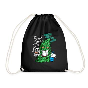 Cannabis Indica Sativa Hybrid Smoking Hemp Gift - Sac de sport léger - noir - Devant