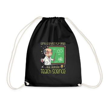 Science Teacher - Real Grandpa's Teach Science - Drawstring Bag - black - Front