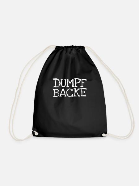 Dumpf Backe - Turnbeutel - Schwarz