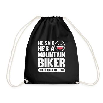 Sarcastic Electric Bike - Devis design pour vélo électrique - Sac de sport léger - noir - Devant
