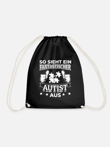 fantastischer autist - Turnbeutel - Schwarz