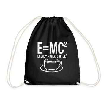 Awesome Science Design Quote Energy Milk Coffee - Turnbeutel - Schwarz - Vorne