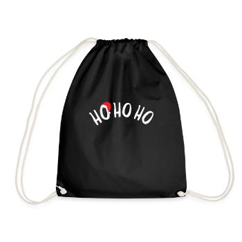 Hohoho - Noël Père Noël Noël - Sac de sport léger - noir - Devant