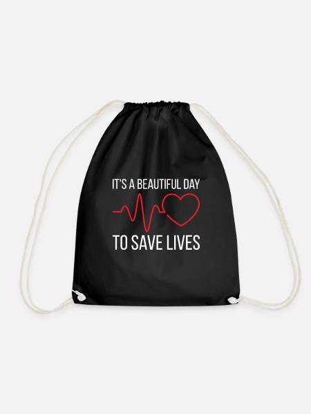 Cool Geriatric Nurse Design Quote Beautiful Day To - Turnbeutel - Schwarz