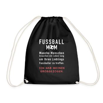 Stolze Fussball Mama - Turnbeutel - Schwarz - Vorne