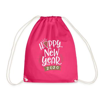 Sac de fête Happy New Year 2020 - Sac de sport léger - fuchsia - Devant