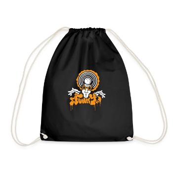 DJ Oldschool Funky - Drawstring Bag - black - Front