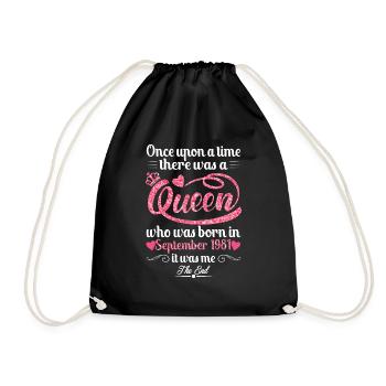 Birthday September 1981 - Drawstring Bag - black - Front