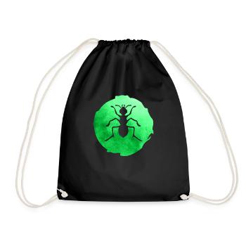 Ants - Drawstring Bag - black - Front