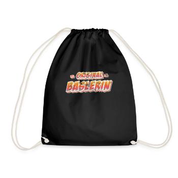 Basel Baslerin Retro - Turnbeutel - Schwarz - Vorne