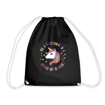 Unicorn/Unicorn - The one. - Drawstring Bag - black - Front