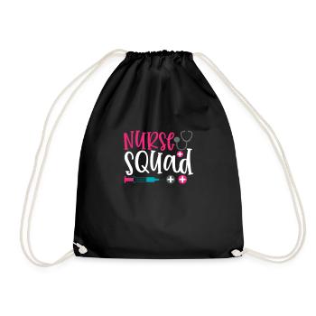 infirmière - Sac de sport léger - noir - Devant