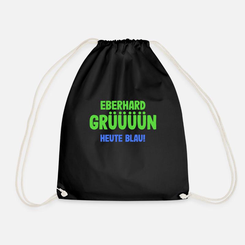 Eberhard Grün Skifahren Apres Ski Geschenk - Turnbeutel - Schwarz