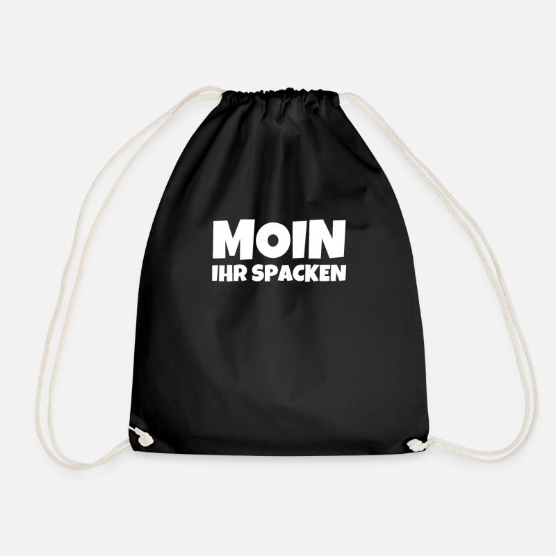 Moin Ihr Spacken - Turnbeutel - Schwarz