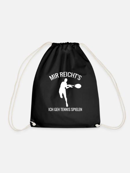 Mir reichts ich geh Tennis spielen - Turnbeutel - Schwarz