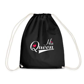 His queen SHIRT · His Queen · Cadeau - Sac de sport léger - noir - Devant