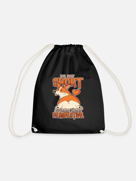 Dog gift idea for puppy dog lovers - Drawstring Bag - black