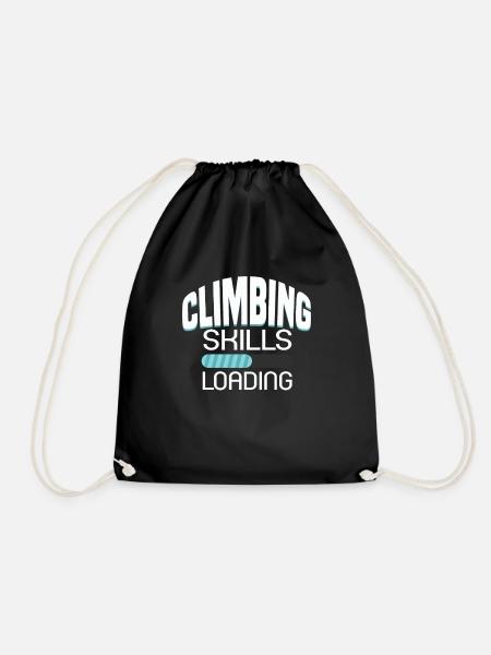 climbing skills loading - Turnbeutel - Schwarz