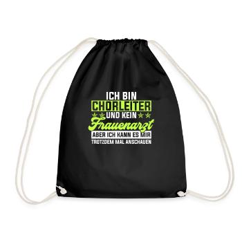 Chorleiter Dirigent Tenor Geschenk & Chorleiterin - Turnbeutel - Schwarz - Vorne
