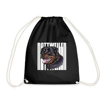 rottweiler - Drawstring Bag - black - Front