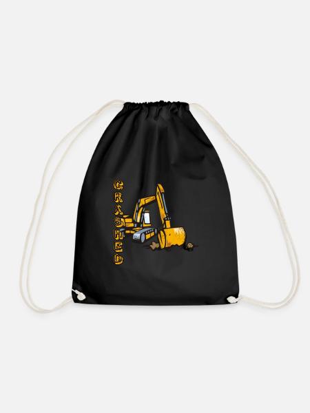 Excavatrice Power Shovel Toddler Digger Boys Gift - Sac de sport léger - noir