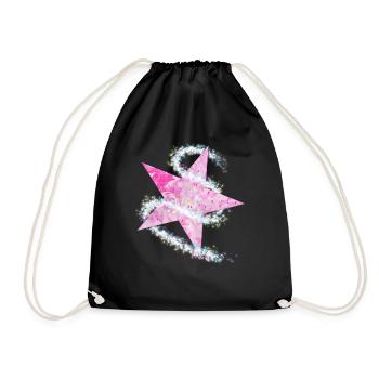 Paillettes paillettes mica star star tail - Sac de sport léger - noir - Devant