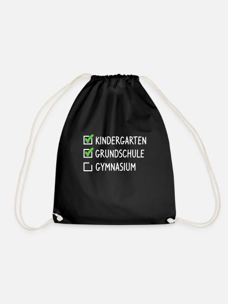 Gymnasium Geschenk Grundschule Abschluss 5. Klasse - Turnbeutel - Schwarz