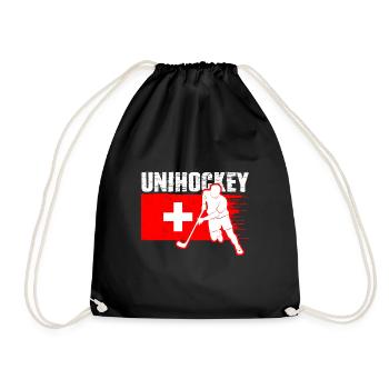 Unihockey Suisse Floorball - Sac de sport léger - noir - Devant