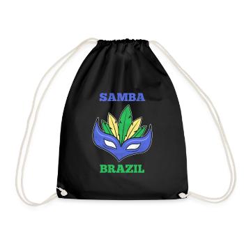 Cadeau Samba Brésil - Sac de sport léger - noir - Devant