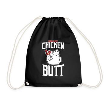 Chicken Chicken Chickens Farm - Drawstring Bag - black - Front