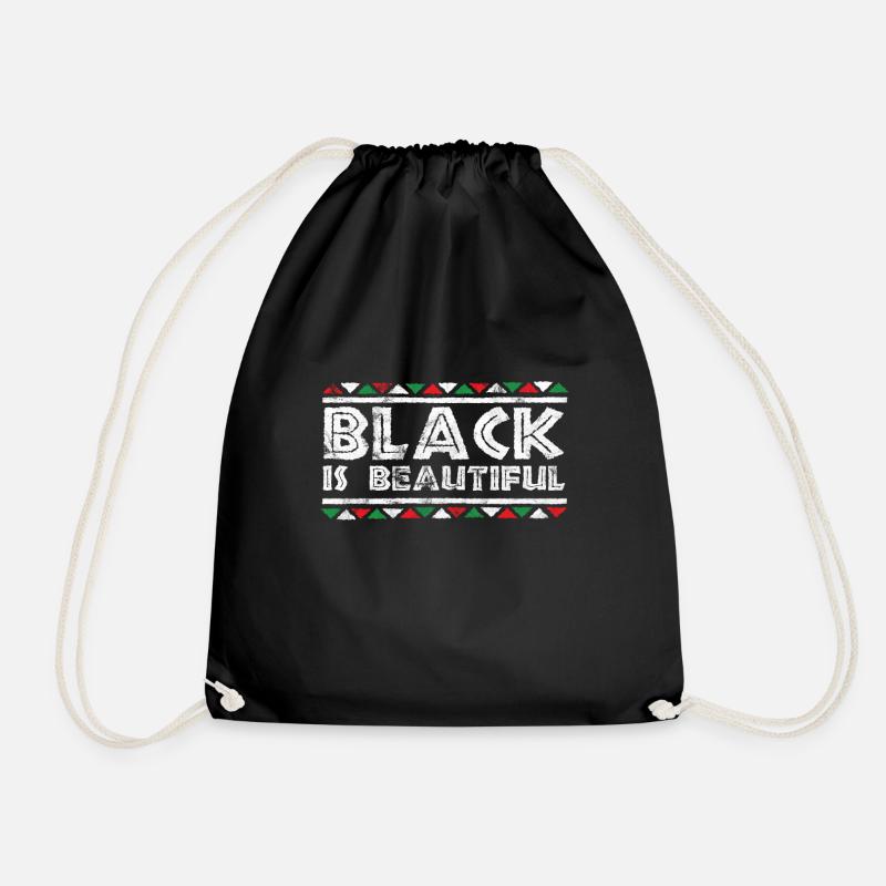 Black is Beautiful BLM - Turnbeutel - Schwarz