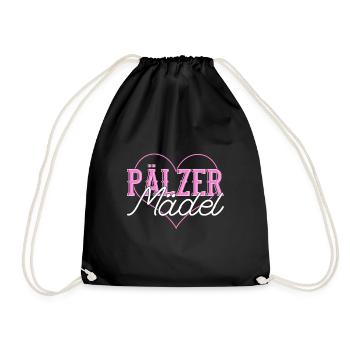 Pfälzer Pfalz Duppeglas Pälzer - Turnbeutel - Schwarz - Vorne