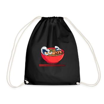 Great Ramen Wave Japanese Ramen Noodles - Sac de sport léger - noir - Devant