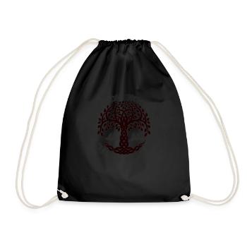 Yggdrasil Viking Tree of Life Edda Nordic - Sac de sport léger - noir - Devant