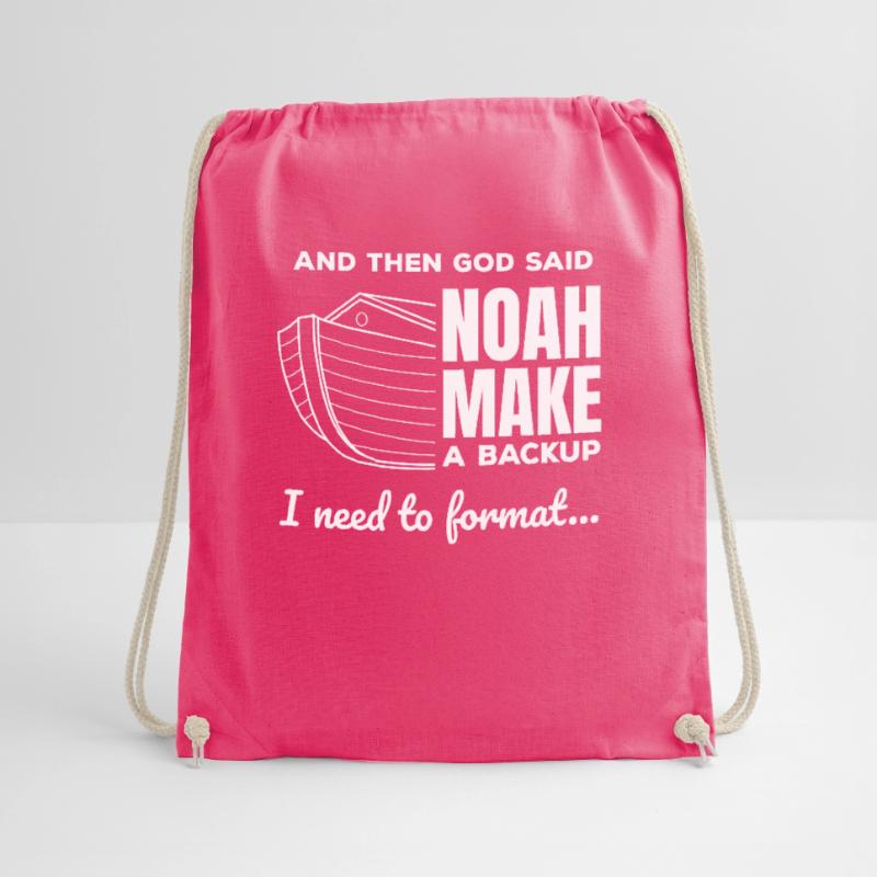 Christian Programmer Data Science Coder Jesus Drawstring Bag